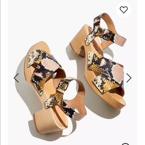 Madewell size 7.5 Johanna Crisscross Clog Sandals